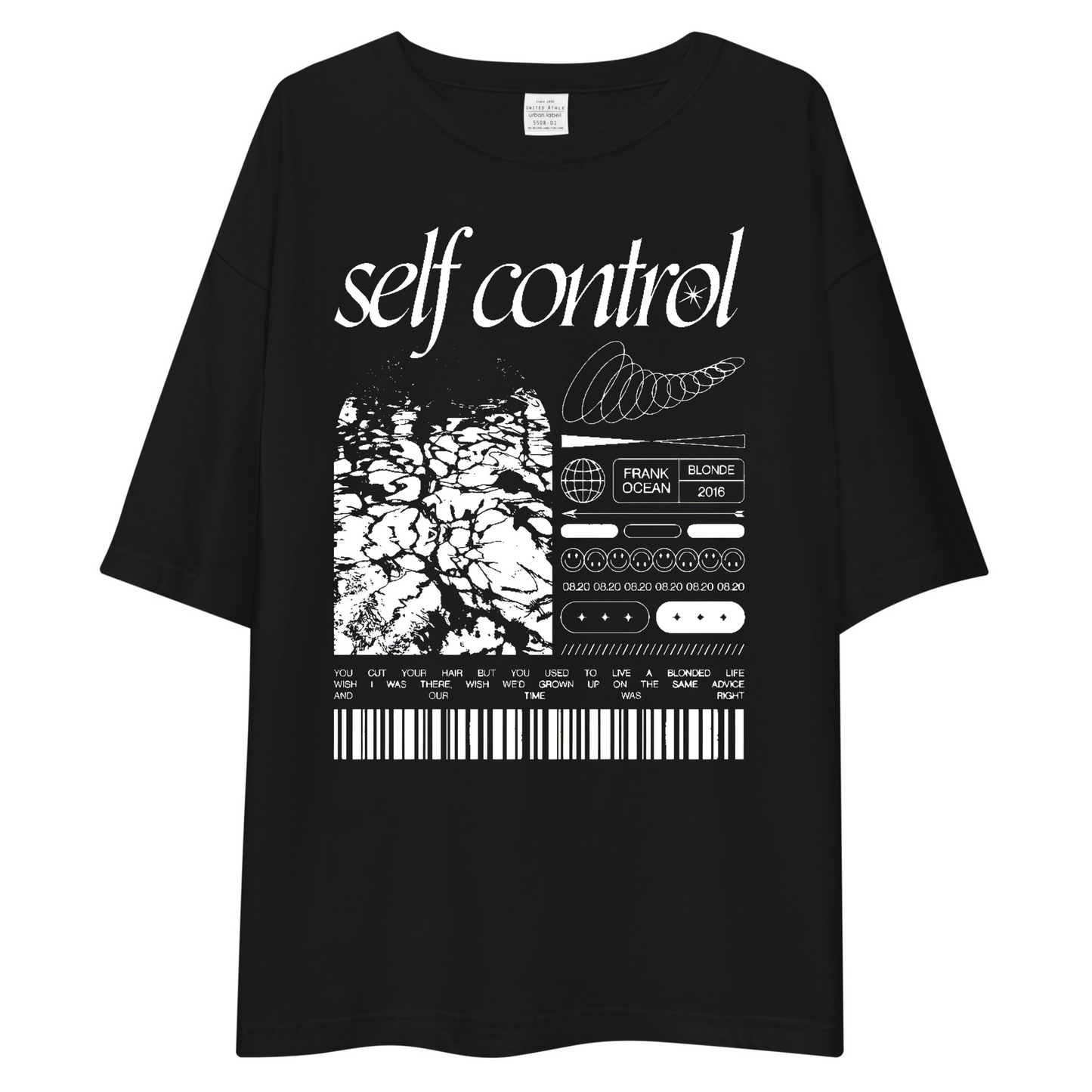 FRANK OCEAN T-SHIRT [OVERSIZED-UNISEX] [BLACK]