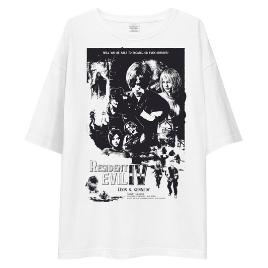 RESIDENT EVIL T-SHIRT [OVERSIZED][UNISEX-WHITE]