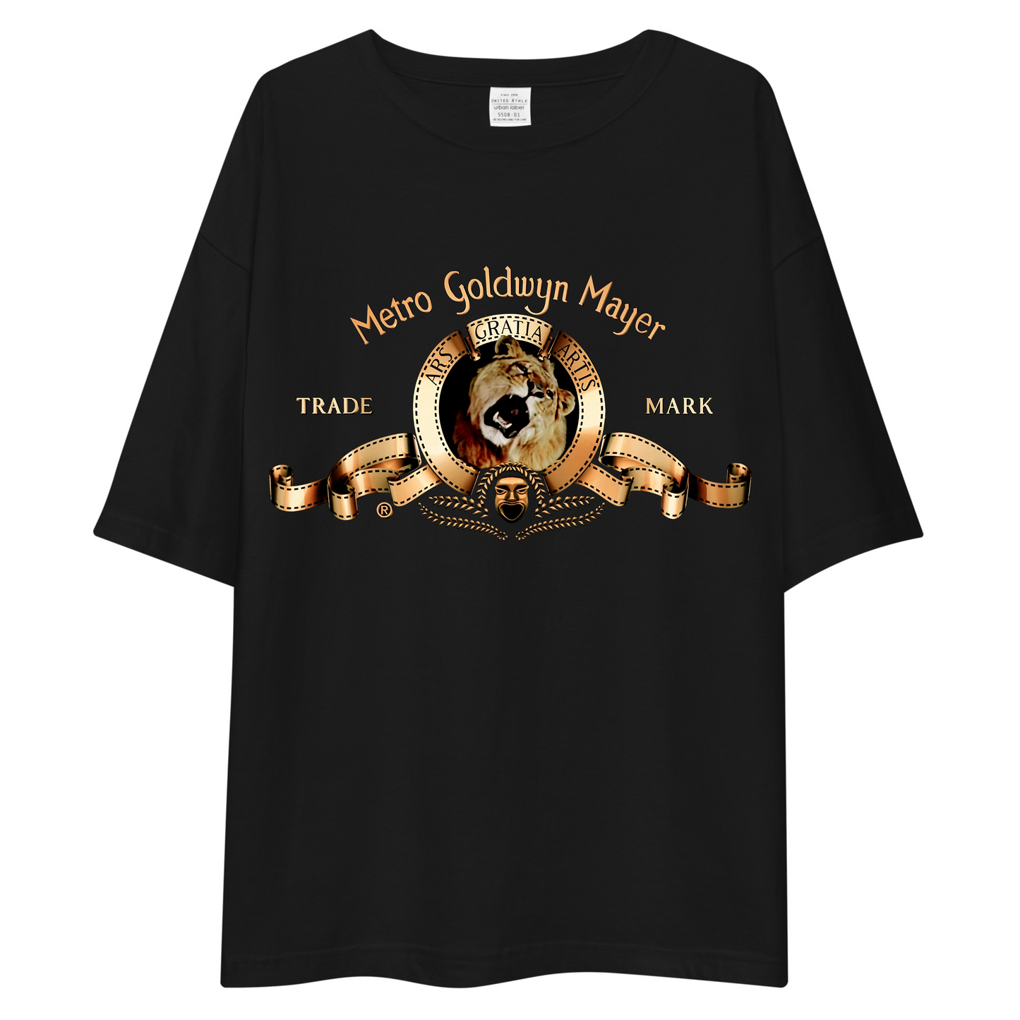 METRO GOLDWYN MAYER T-SHIRT [OVERSIZED-UNISEX] [BLACK]