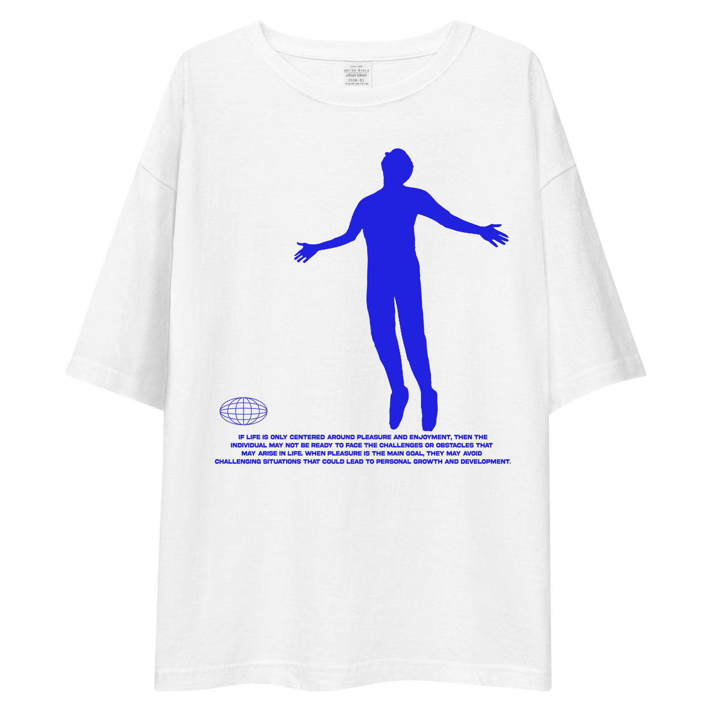 ANTI-PLEASURE T-SHIRT [OVERSIZED-UNISEX][WHITE]