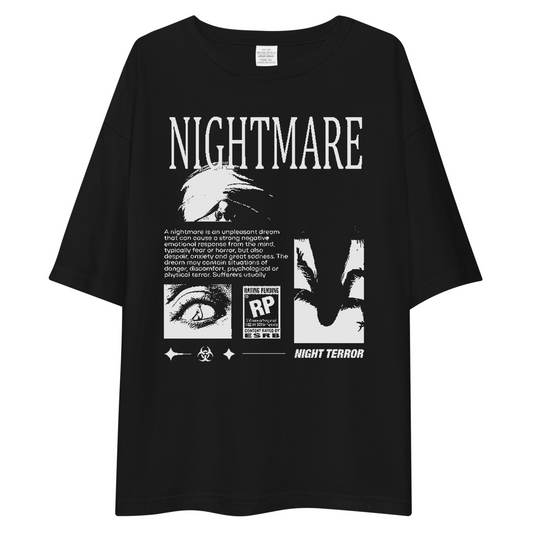 NIGHTMARE T-SHIRT [OVERSIZED][UNISEX-BLACK]