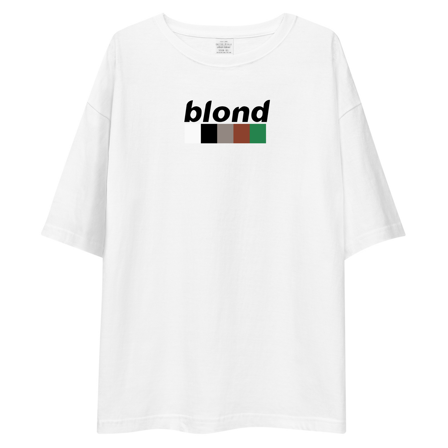 BLOND T-SHIRT [OVERSIZED-UNISEX] [WHITE]